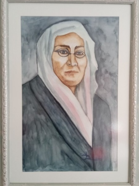 Zübeyde hanım portre Sulu Boya